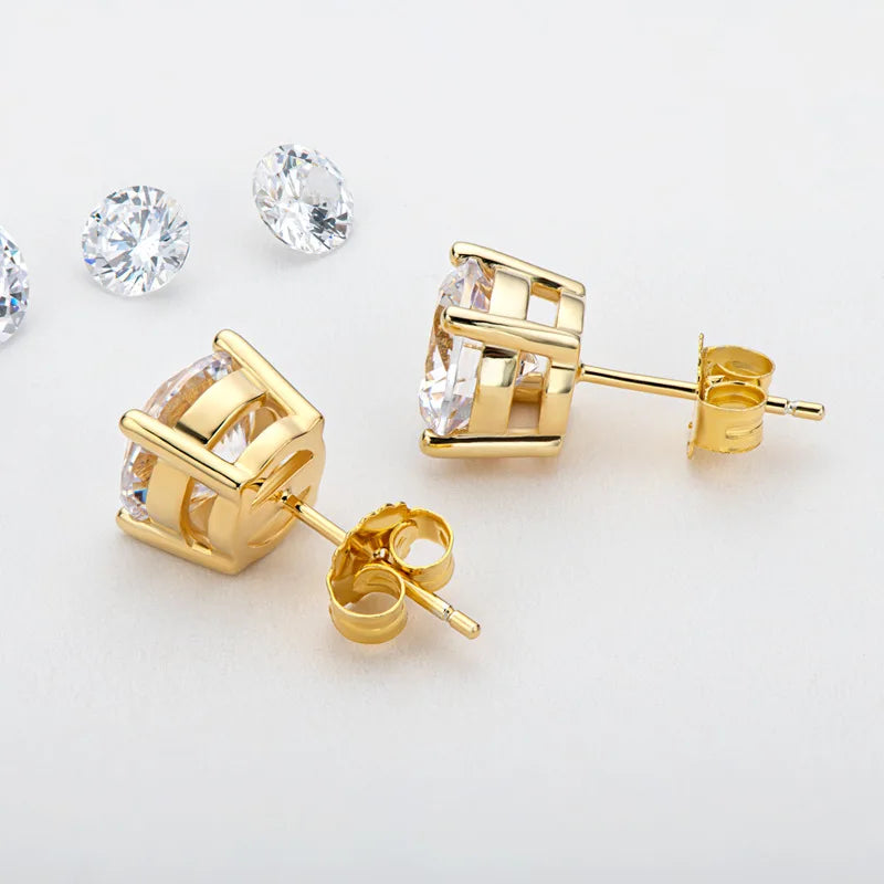 Premium Moissanite Stud Earrings